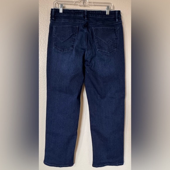 Hudson Mid-Rise Slim Straight Leg Jeans Dark Wash Size 12 - Picture 2 of 7
